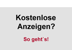 Bild kostenlose Anzeigen